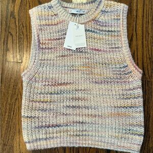 NWT Mango Multicolor Knit Sleeveless Sweater size small